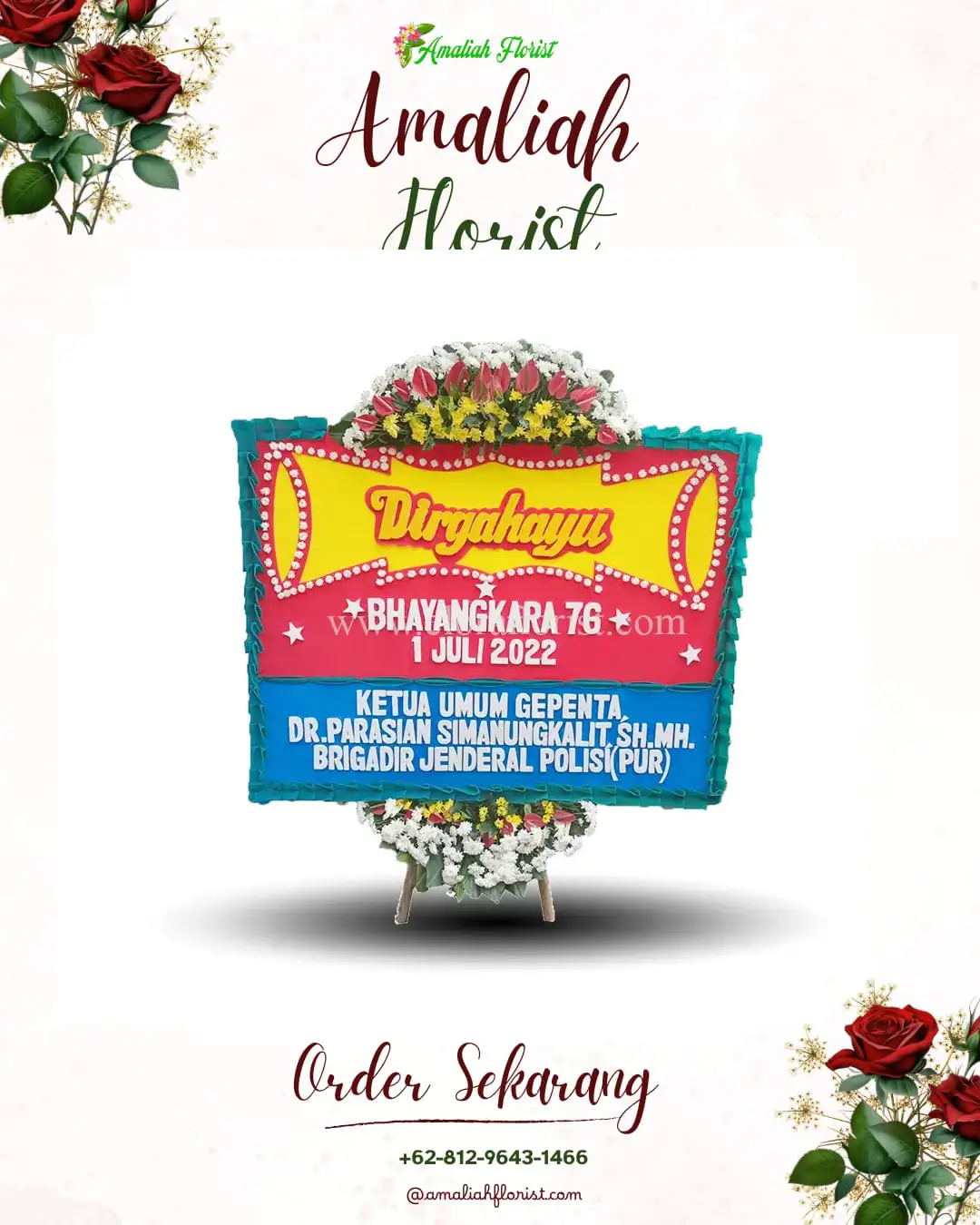 Papan Bunga HUT Ulang Tahun Toroh